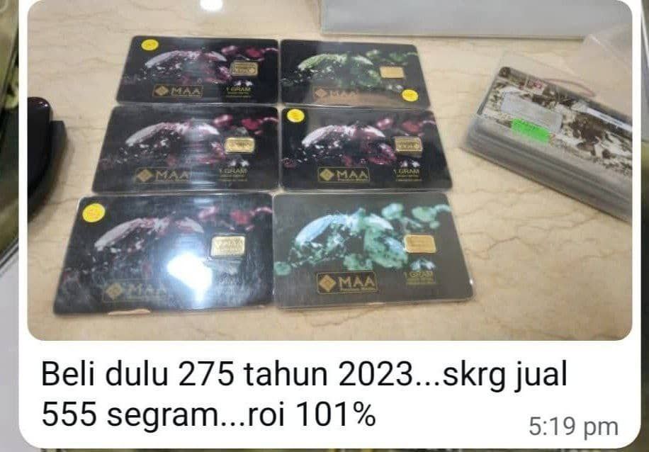 Testimoni Dealer Simpan Emas
