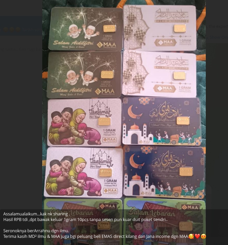 Testimoni Dealer Simpan Emas